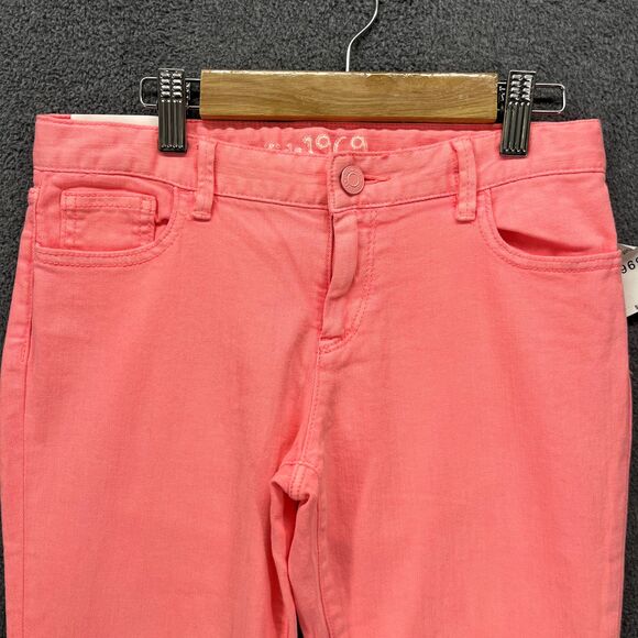 Gap Kids 1969 Jeans Girls 14 Neon Pink Super Skinny Skimmer Stretch adjustable w - Picture 3 of 16